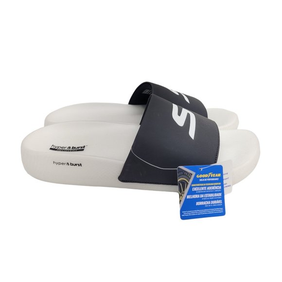 SKECHERS ~ Men's Size 10 ~ Skechers HYPER BURST RECOVERY SLIDES SANDALS - Picture 2 of 5